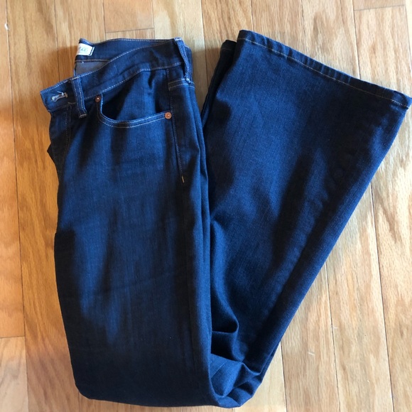 SOLD OUT Madewell flea market flare jeans dark rinse 28 - Picture 2 of 4